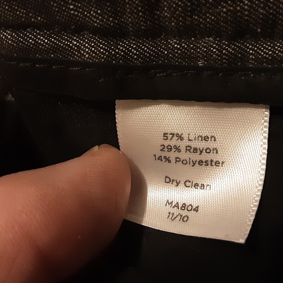 Talbots Linen-blend Dress Slacks Pants - Picture 5 of 7